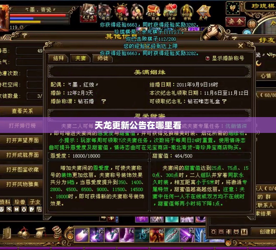 天龙更新公告在哪里看 天龙更新公告在哪里看