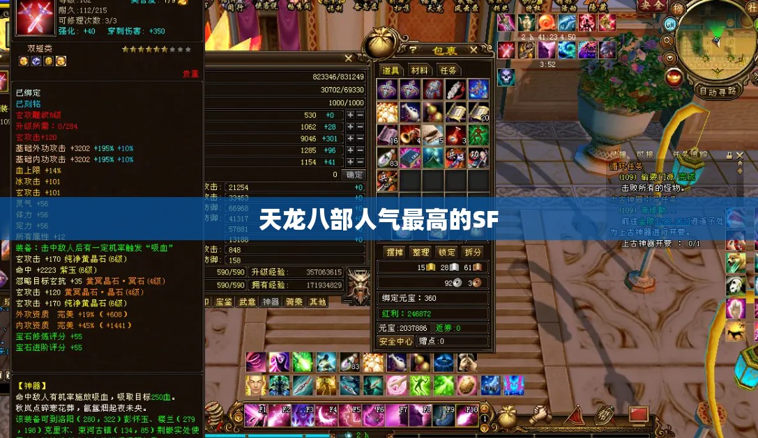 天龙八部人气最高的SF