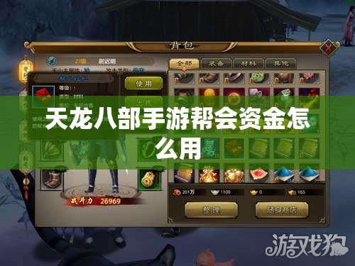 天龙八部私服帮会资金怎么用 天龙八部私服帮会资金怎么用