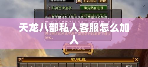 天龙八部私人客服怎么加人 天龙八部私人客服怎么加人