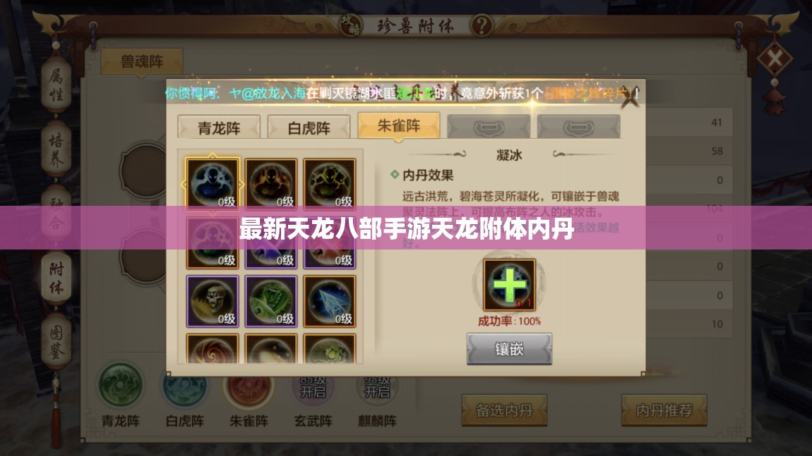 最新天龙八部私服天龙附体内丹