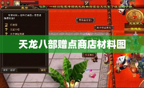 天龙八部赠点商店材料图 天龙八部赠点商店材料图