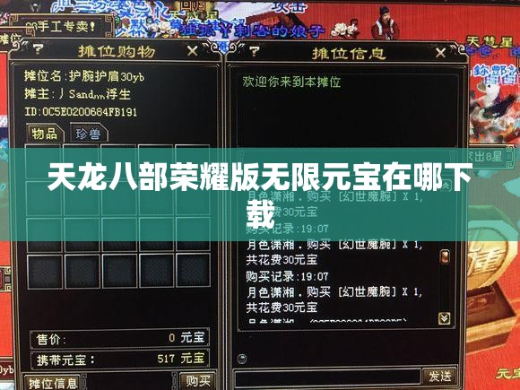 天龙八部荣耀版无限元宝在哪下载 天龙八部荣耀版无限元宝在哪下载