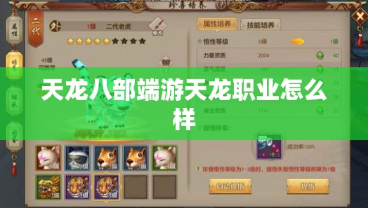 天龙八部端游天龙职业怎么样 天龙八部端游天龙职业怎么样