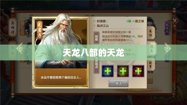 天龙八部的天龙 天龙八部的天龙