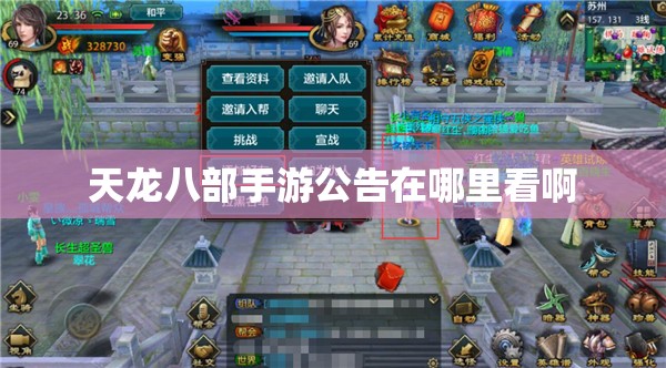 天龙八部私服公告在哪里看啊 天龙八部私服公告在哪里看啊