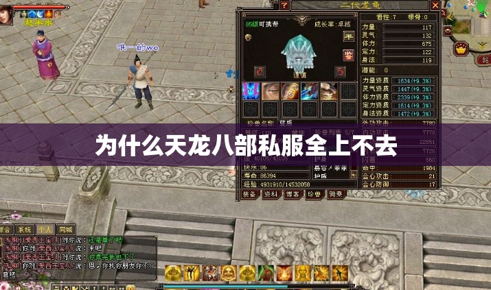 为什么天龙八部私服全上不去 为什么天龙八部私服全上不去
