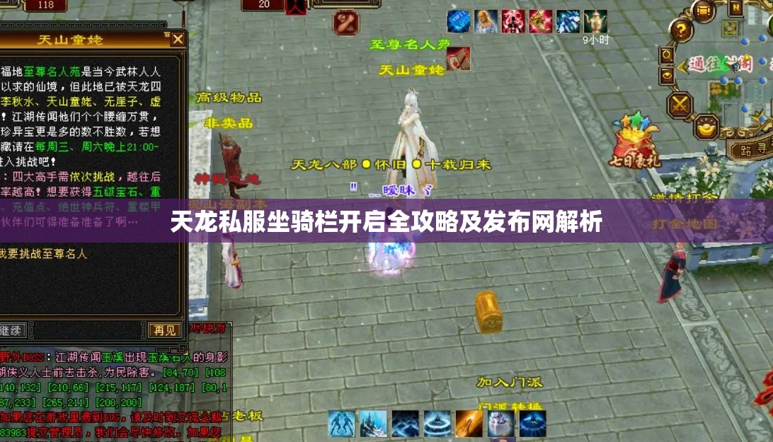 天龙私服坐骑栏开启全攻略及发布网解析 天龙私服坐骑栏开启全攻略及发布网解析