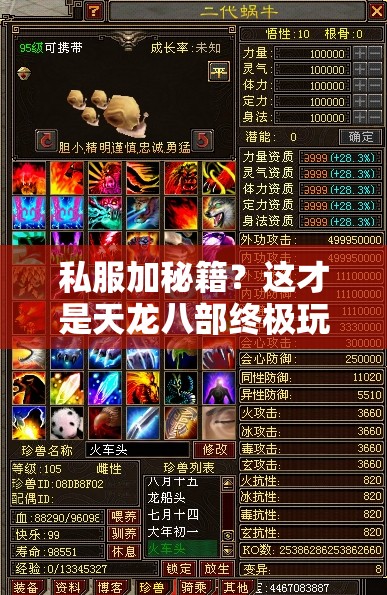 私服加秘籍？这才是天龙八部终极玩法？