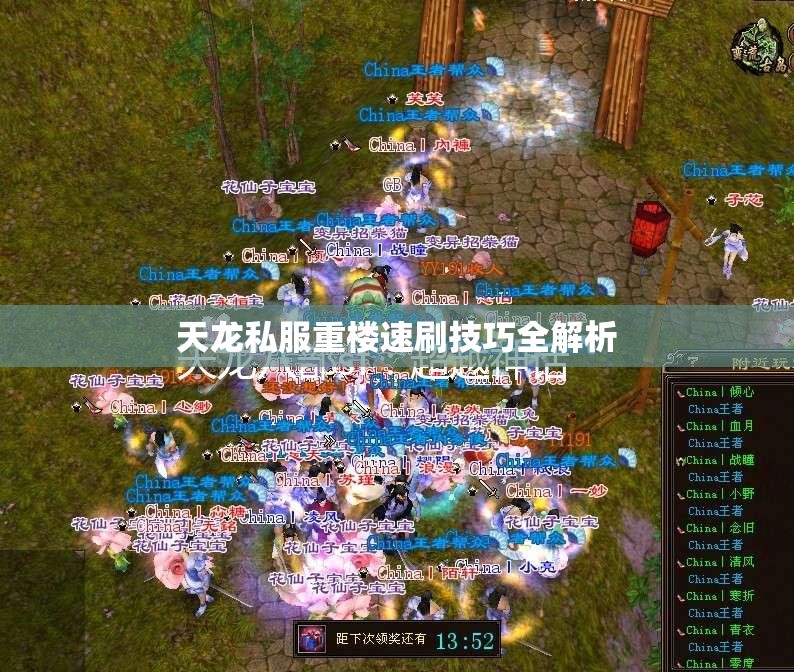 天龙私服重楼速刷技巧全解析 天龙私服重楼速刷技巧全解析