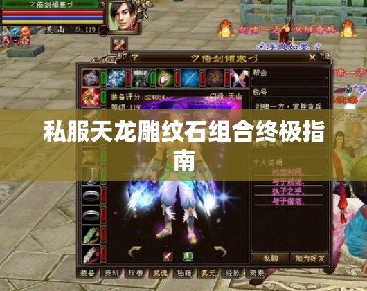 私服天龙雕纹石组合终极指南 私服天龙雕纹石组合终极指南