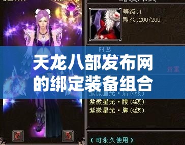 天龙八部发布网的绑定装备组合你懂多少? 天龙八部发布网的绑定装备组合你懂多少?