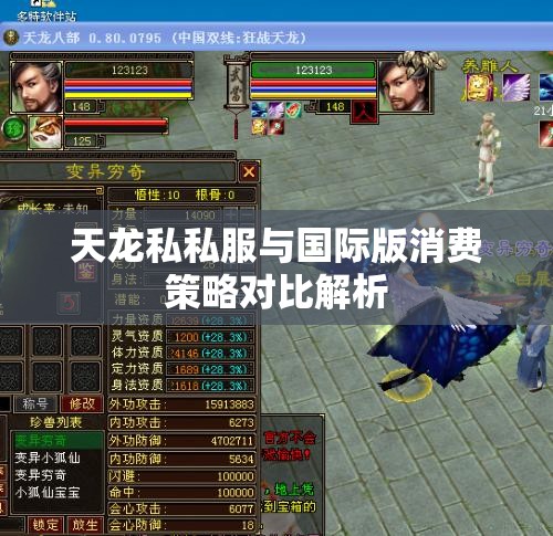 天龙私私服与国际版消费策略对比解析 天龙私私服与国际版消费策略对比解析