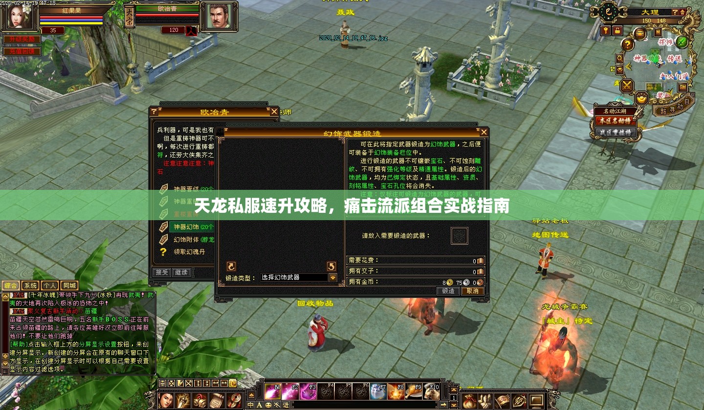 天龙私服速升攻略,痛击流派组合实战指南 天龙私服速升攻略,痛击流派组合实战指南