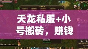 天龙私服+小号搬砖,赚钱捷径你敢试? 天龙私服+小号搬砖,赚钱捷径你敢试?