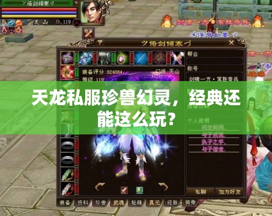 天龙私服珍兽幻灵,经典还能这么玩? 天龙私服珍兽幻灵,经典还能这么玩?