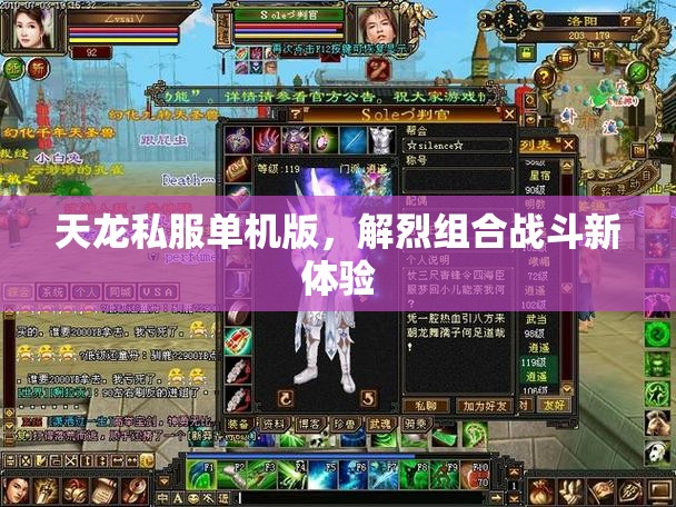 天龙私服单机版,解烈组合战斗新体验 天龙私服单机版,解烈组合战斗新体验