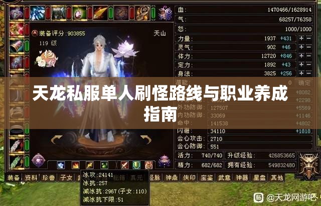 天龙私服单人刷怪路线与职业养成指南 天龙私服单人刷怪路线与职业养成指南