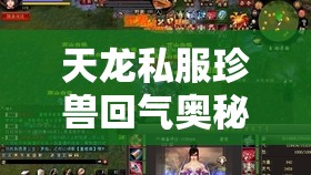 天龙私服珍兽回气奥秘竟无人知晓? 天龙私服珍兽回气奥秘竟无人知晓?