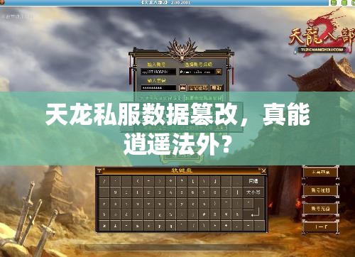 天龙私服数据篡改,真能逍遥法外? 天龙私服数据篡改,真能逍遥法外?