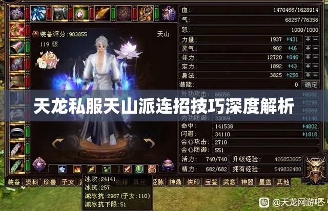 天龙私服天山派连招技巧深度解析 天龙私服天山派连招技巧深度解析