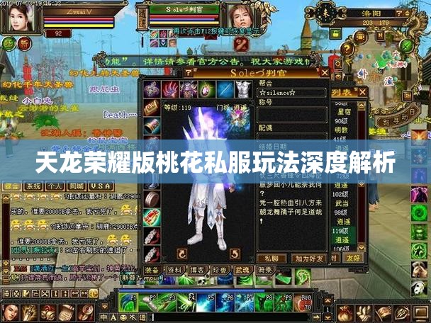 天龙荣耀版桃花私服玩法深度解析